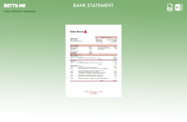 Модерен стил Шаблон за збор за извод од банка во Мјанмар Јома